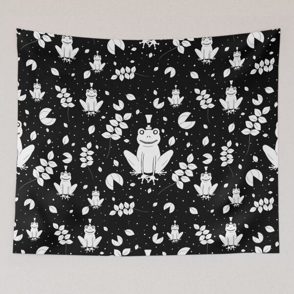 Item preview, A Unique Magical Frog In A Hat - Black designed and sold by lipemo.