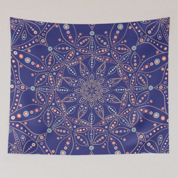 Item preview, Blue mandala designed and sold by smoochugs.