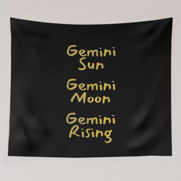 Item preview, Gemini Sun Gemini Moon Gemini Rising Text designed and sold by leomooncreates.