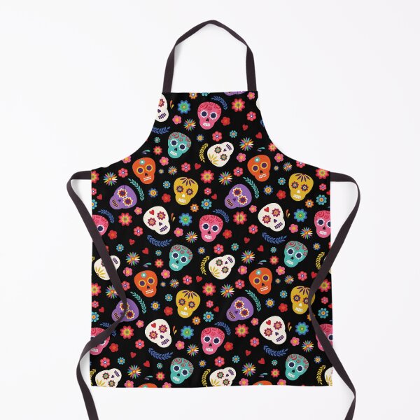 Item preview, Mexican Sugar Skulls Black Pattern designed and sold by 2MdesignStore.