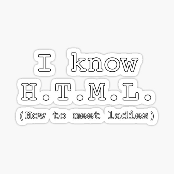 Aperçu de l'œuvre I know HTML 2 créée et vendue par Cheesy06.