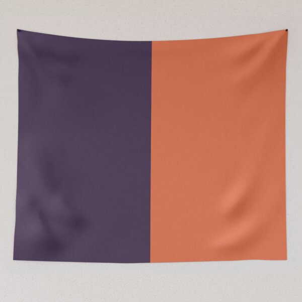 Item preview, minimalist color block vertical in orange and purple halloween designed and sold by neopop.