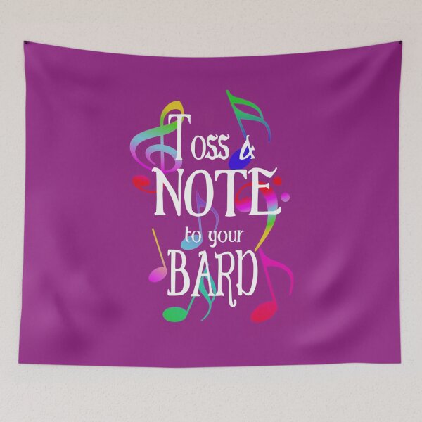 Item preview, Toss a Note to your Bard designed and sold by malyix0013.
