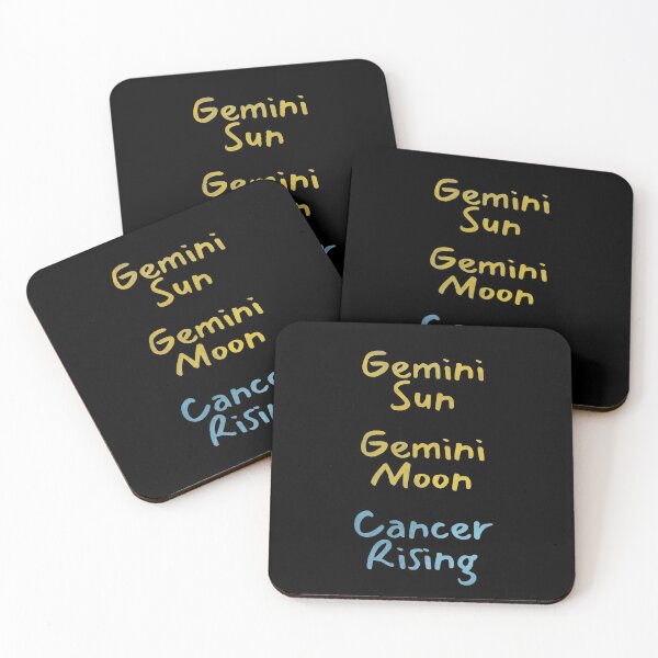 Item preview, Gemini Sun Gemini Moon Cancer Rising Text designed and sold by leomooncreates.