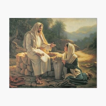 Jesus and Mary Magdalene Art Board Print