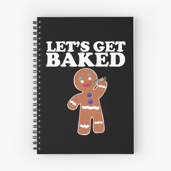Item preview, Let's Get Baked funny Gingerbread man smoking weed Christmas  designed and sold by Miftees.