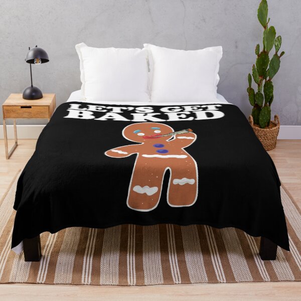 Item preview, Let's Get Baked funny Gingerbread man smoking weed Christmas  designed and sold by Miftees.
