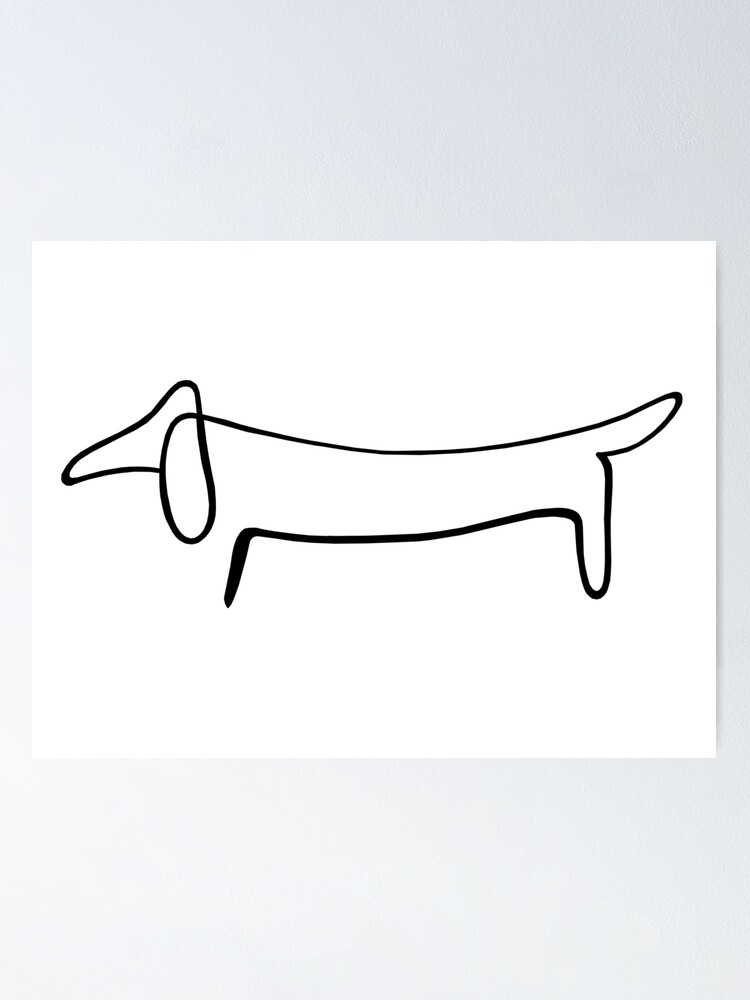 picasso weiner dog art