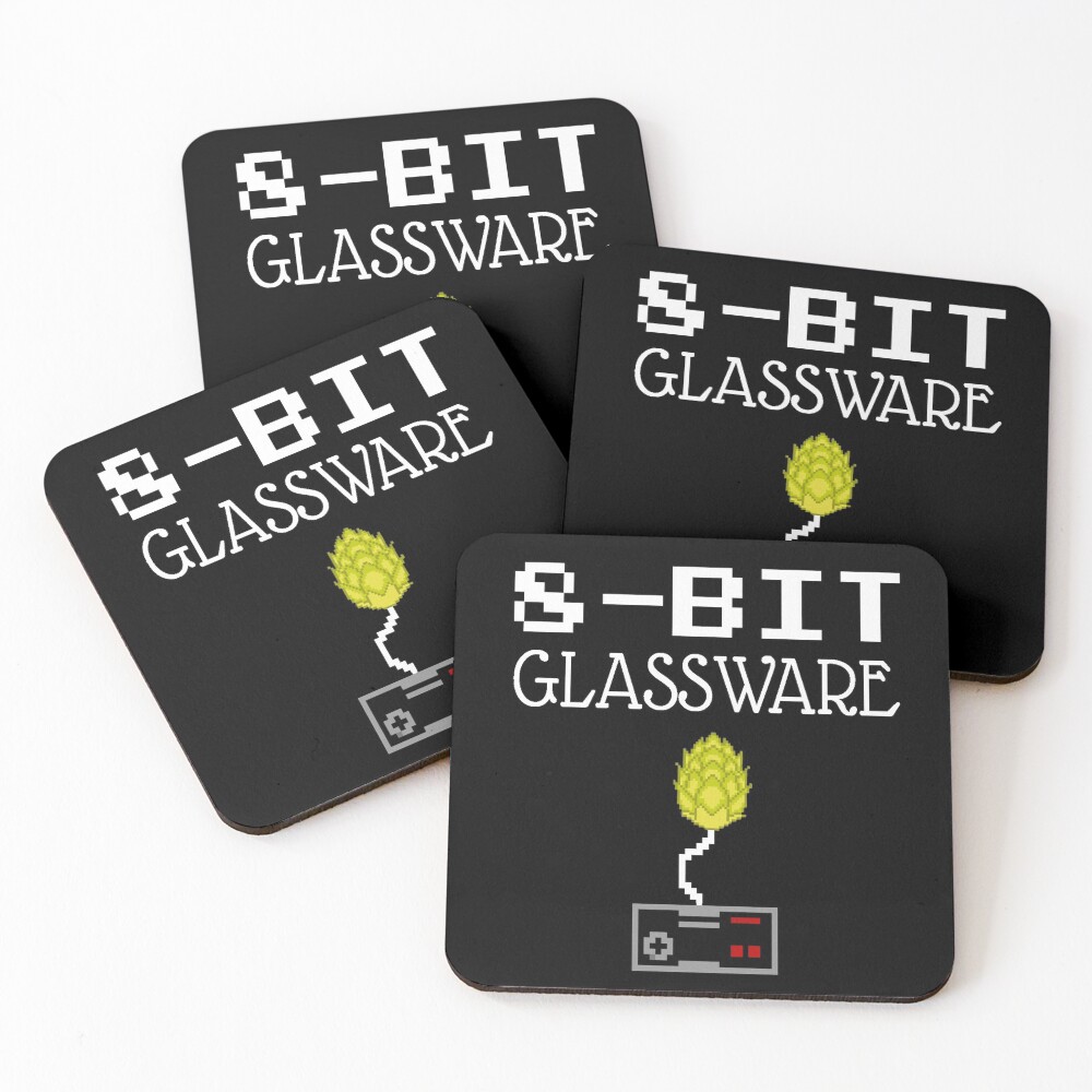 Item preview, Coasters (Set of 4) designed and sold by 8BitGlassware.