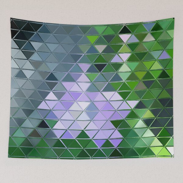 Item preview, Cool Colored triangle mosaic art designed and sold by AYACHI90.