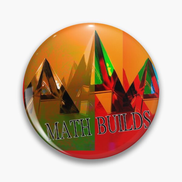Item preview, Math Builds Poster with Pyramids designed and sold by EdwardMonet.