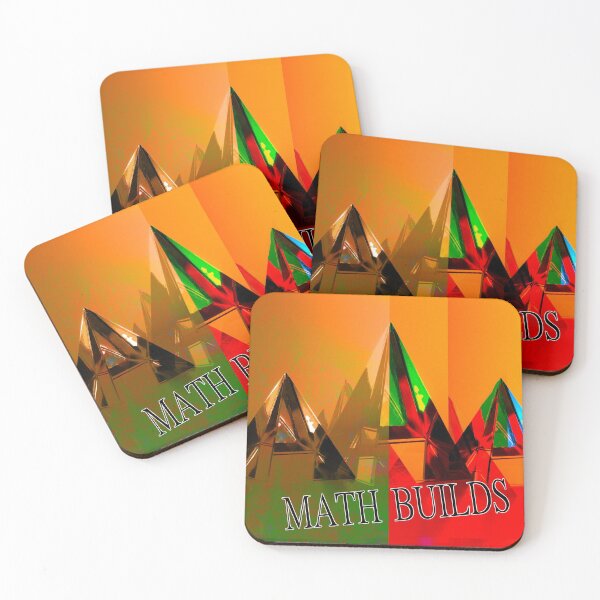 Item preview, Math Builds Poster with Pyramids designed and sold by EdwardMonet.