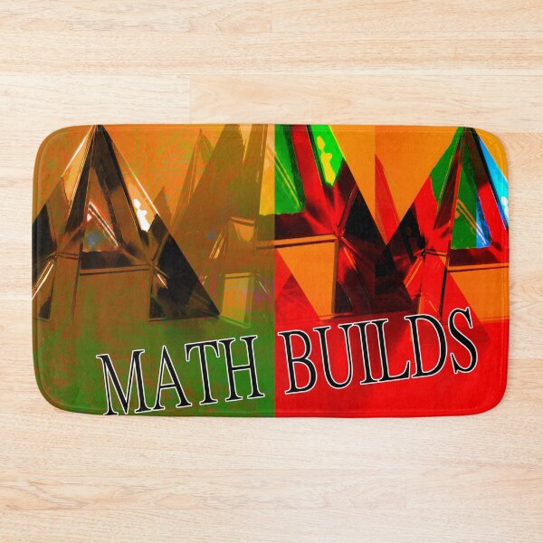 Item preview, Math Builds Poster with Pyramids designed and sold by EdwardMonet.