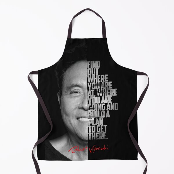 Item preview, Black and white Robert Kiyosaki Rich Dad Poor Dad quote. designed and sold by Enea Kelo.