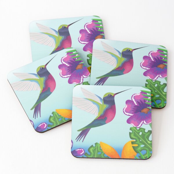 Item preview, HUMMING BIRD IN TROPICAL GARDEN designed and sold by fsultesart.