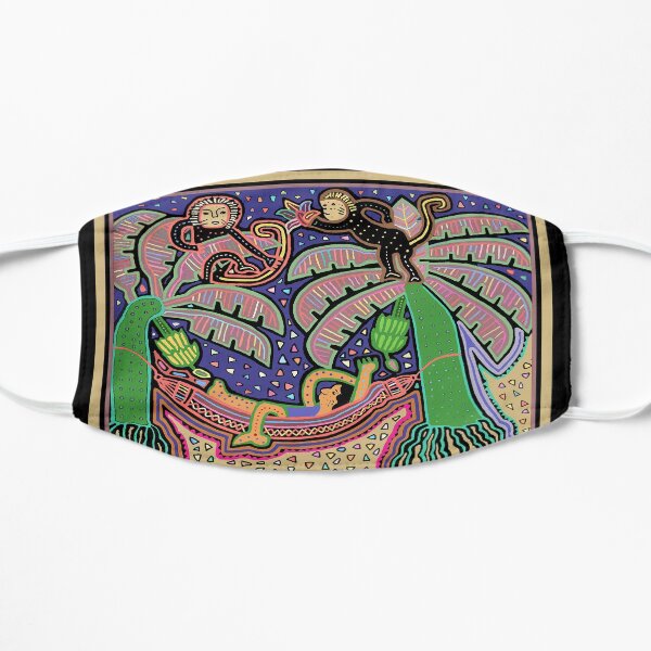 Kuna Indian Mola - San Blas Islands Panama Flat Mask