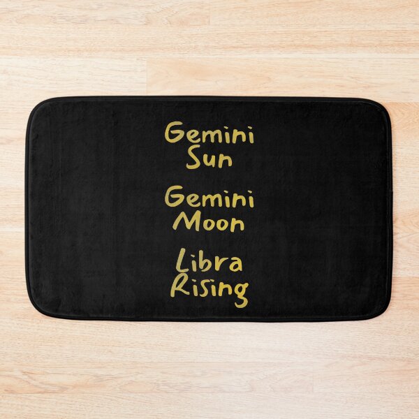 Item preview, Gemini Sun Gemini Moon Libra Rising Text designed and sold by leomooncreates.