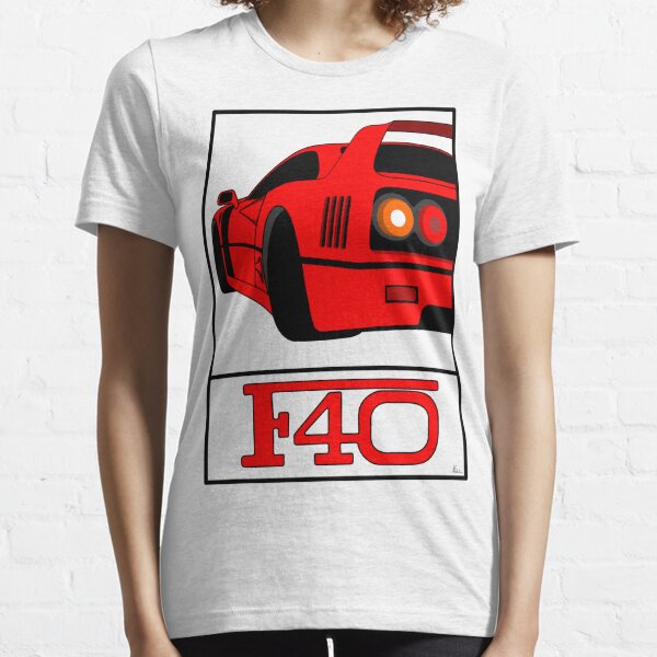 100 Miles per Hour Ferrari F40 The Greatest Ever T-Shirt Black / XL