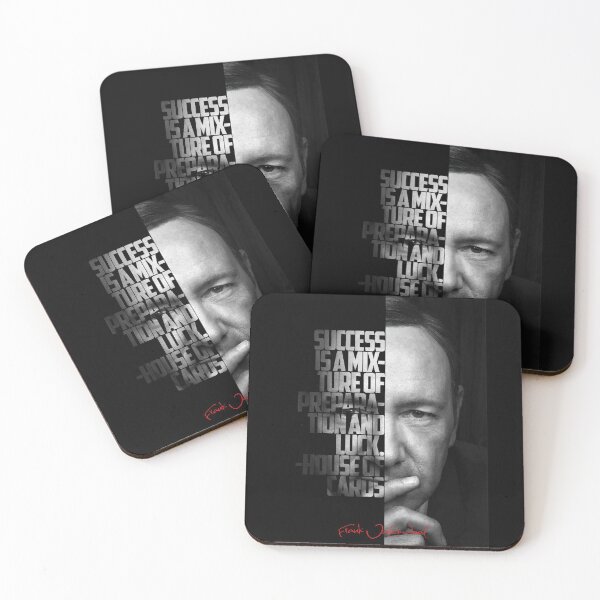 Item preview, Black and white Frank Underwood House of Cards quote. designed and sold by Enea Kelo.