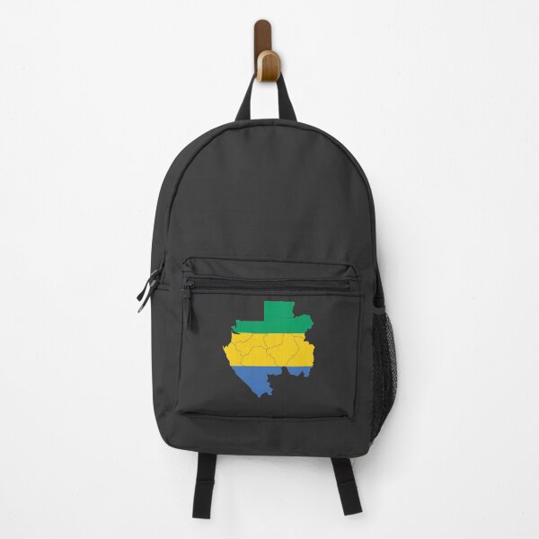 Item preview, Gabon Flag Map with regions designed and sold by Alo.