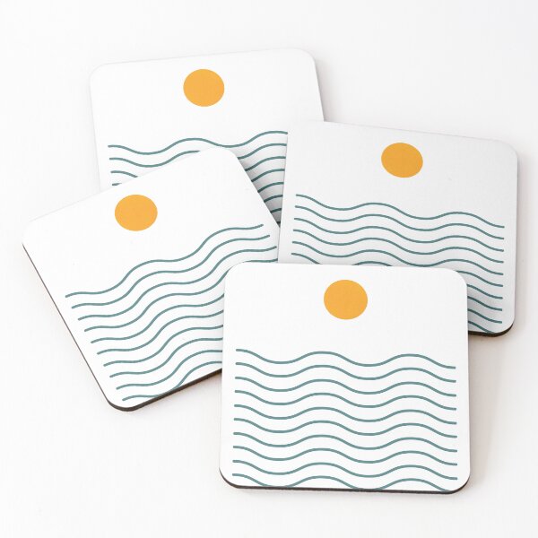 Item preview, abstract sea sun designed and sold by Peaceful Life Co.