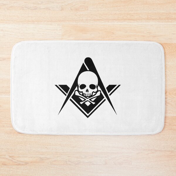 Item preview, Freemason Skull and Crossbones Square and Compasses Transparent Background designed and sold by AndrewCotten.