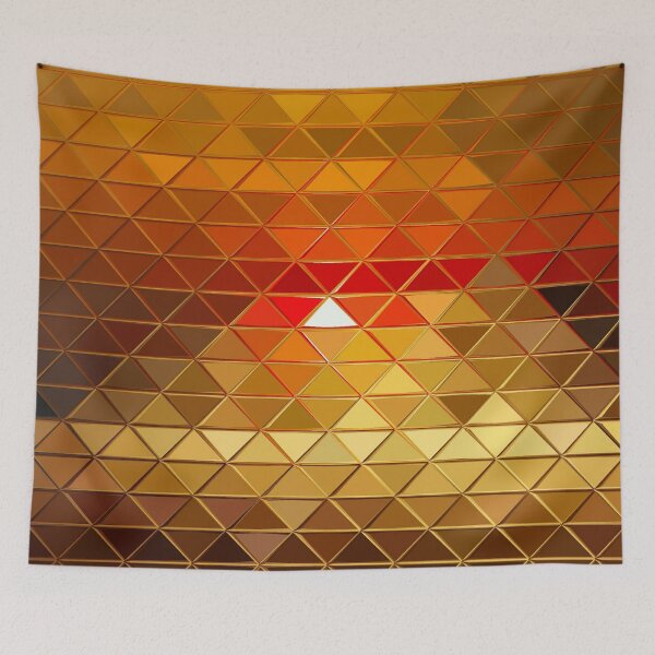 Item preview, Cool Colored triangle mosaic art designed and sold by AYACHI90.