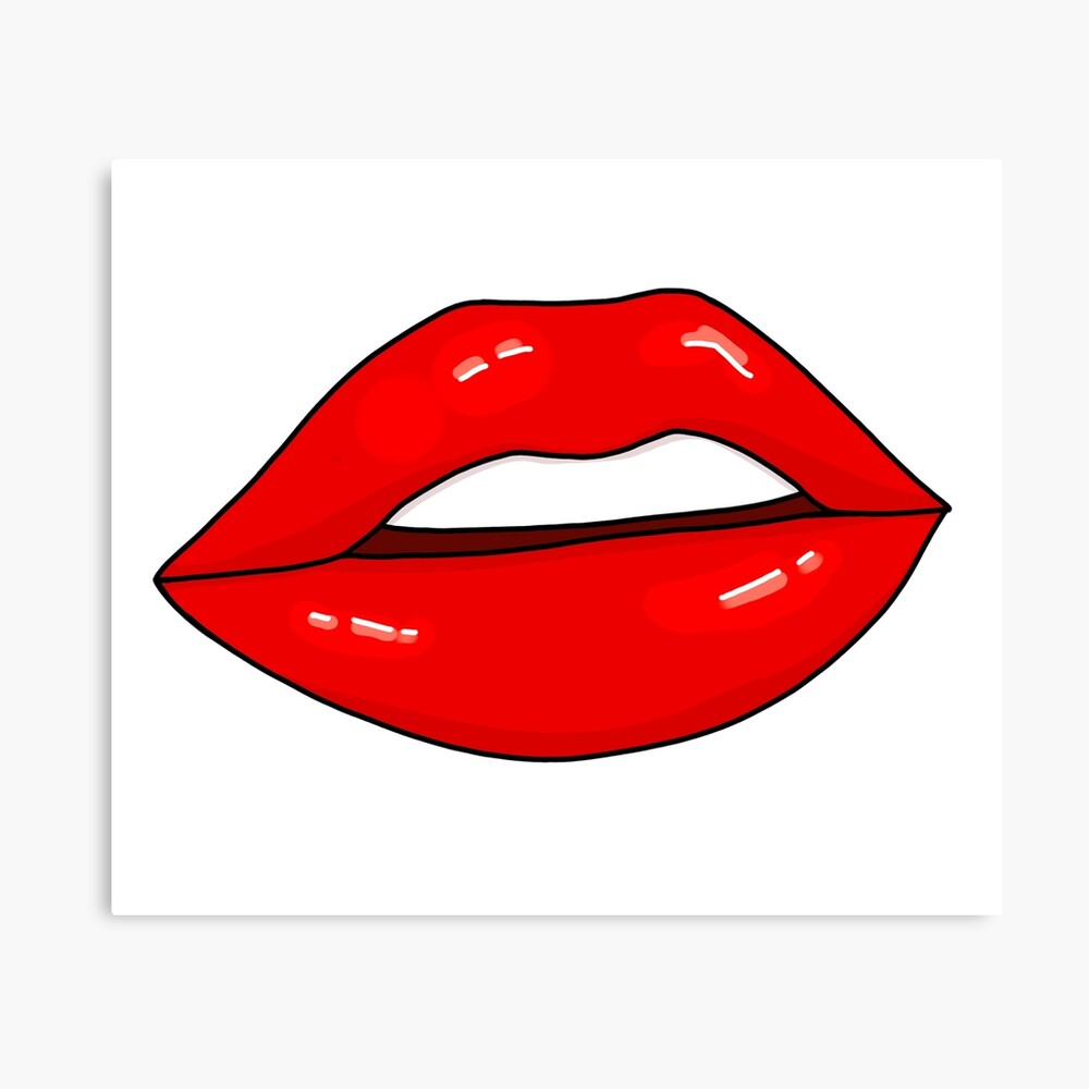 Red Lips Photographic Print for Sale by doomdelion | Redbubble