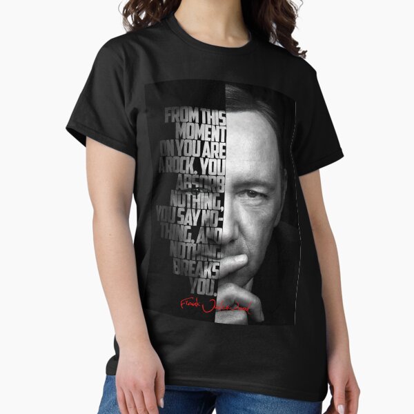 Item preview, Black and white Frank Underwood House of Cards quote. designed and sold by The Wise Fortress.