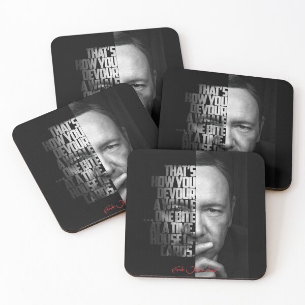 Item preview, Black and white Frank Underwood House of Cards quote. designed and sold by Enea Kelo.