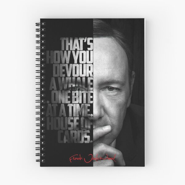 Item preview, Black and white Frank Underwood House of Cards quote. designed and sold by Enea Kelo.