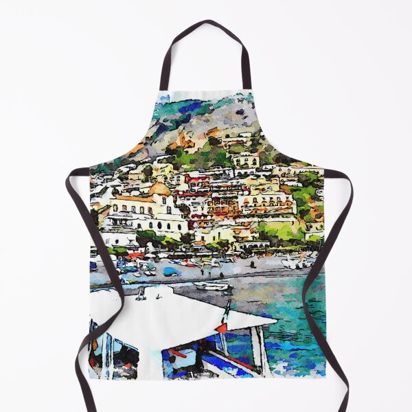 Item preview, Boat in the port of Positano designed and sold by Giuseppe Cocco.