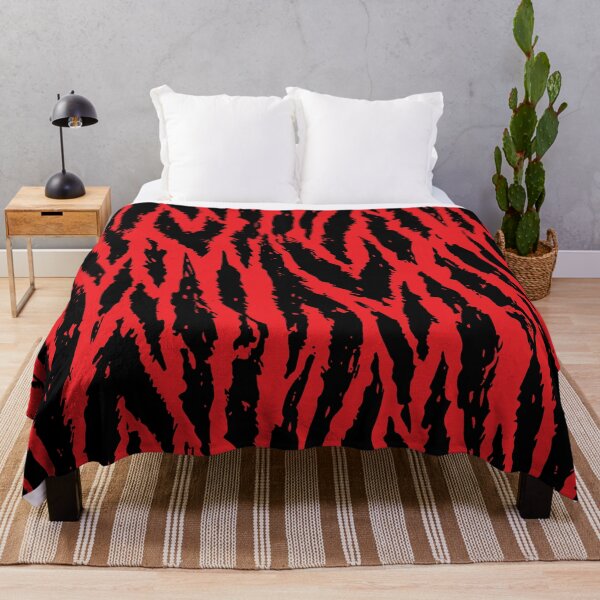 Item preview, Black And Red Tiger stripes pattern designed and sold by mouad naouiri.