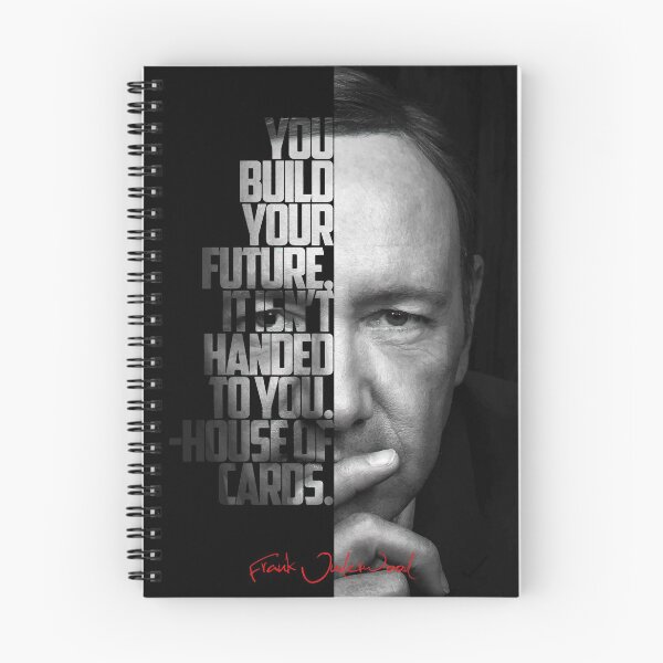 Item preview, Black and white Frank Underwood House of Cards quote. designed and sold by Enea Kelo.