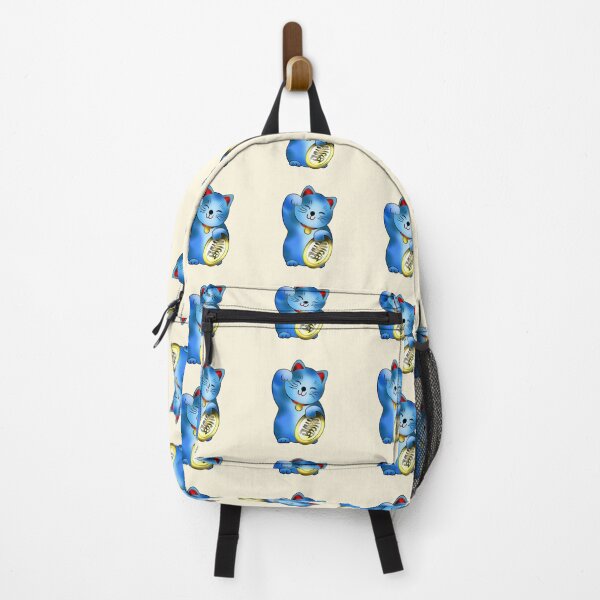 Item preview, Blue maneki good luck cat with coin designed and sold by CuisineCat.