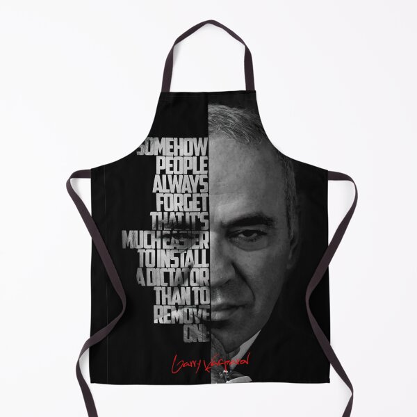 Item preview, Black and white Garry Kasparov quote. designed and sold by Enea Kelo.
