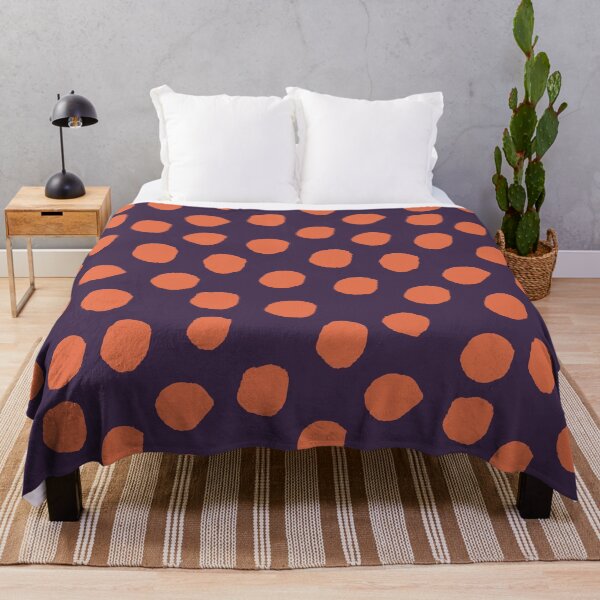 Item preview, purple and orange organic dots halloween pattern designed and sold by neopop.