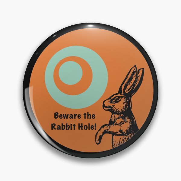 Item preview, Beware the Rabbit Hole! designed and sold by ChatNoirGallery.