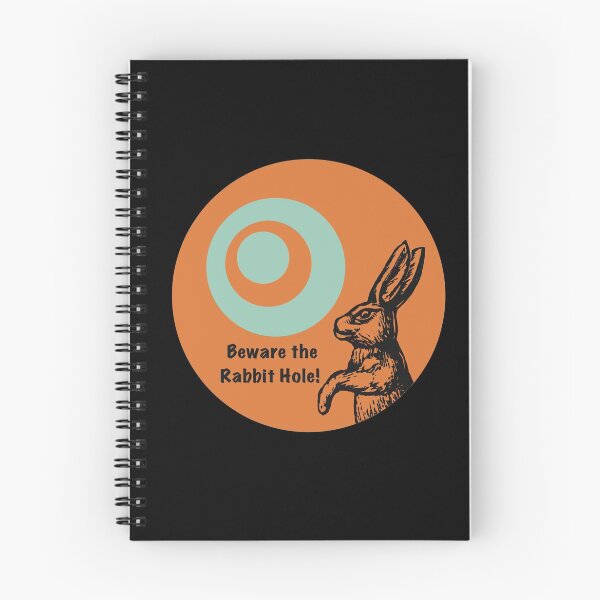 Item preview, Beware the Rabbit Hole! designed and sold by ChatNoirGallery.