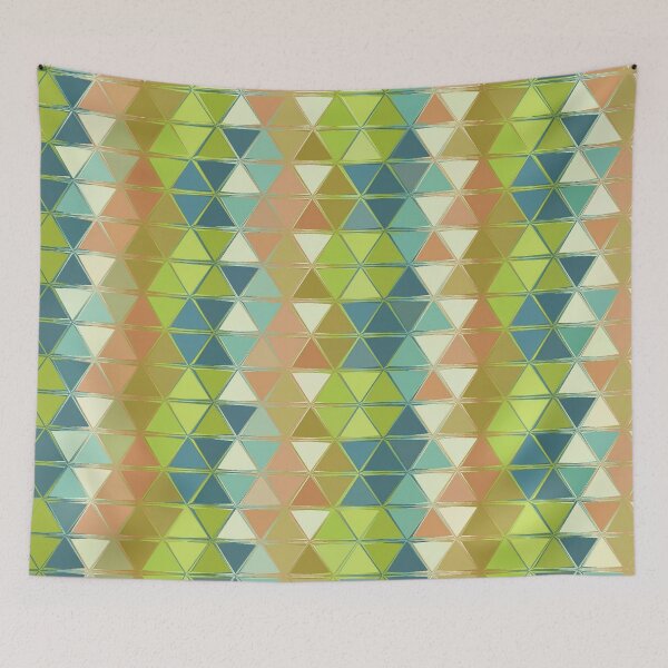 Item preview, Cool Colored triangle mosaic art designed and sold by AYACHI90.