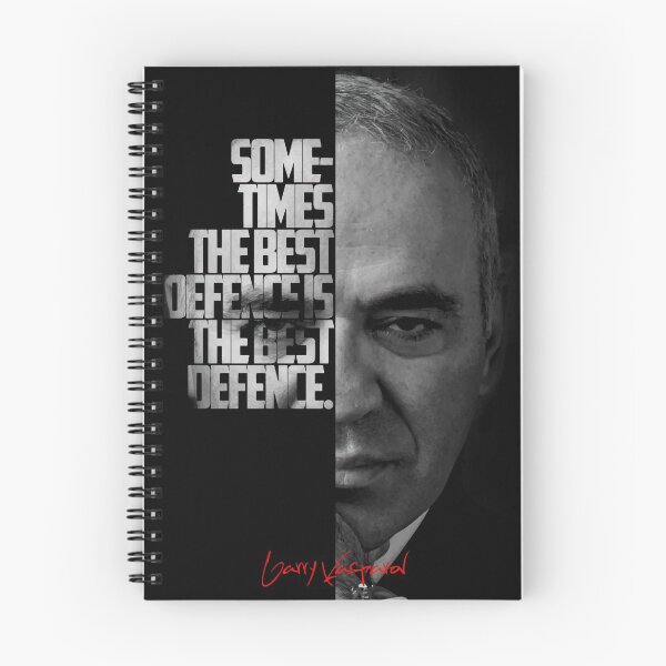 Item preview, Black and white Garry Kasparov quote. designed and sold by Enea Kelo.
