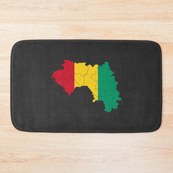 Item preview, Guinea Flag Map with regions designed and sold by Alo.