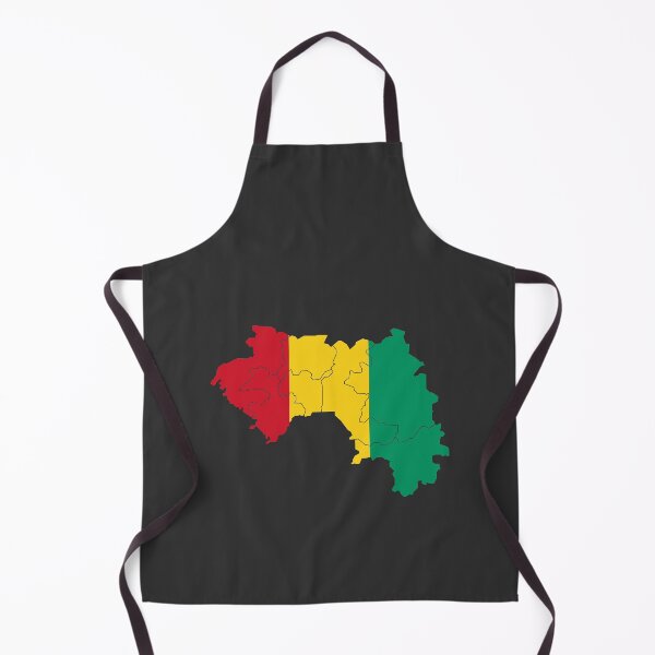 Item preview, Guinea Flag Map with regions designed and sold by Alo.