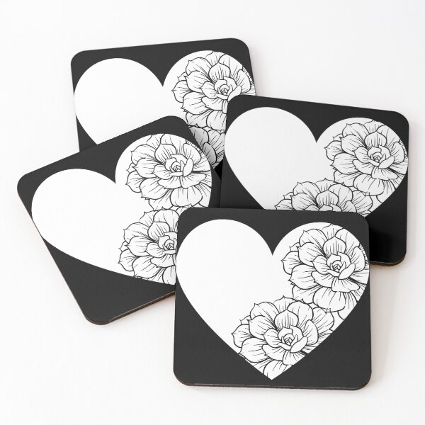 Item preview, White Floral Heart designed and sold by naomi-jgs.