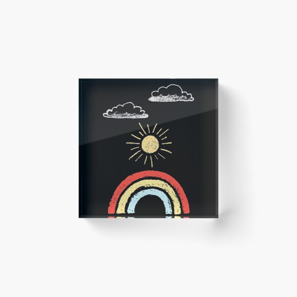 Item preview, retro rainbow sunset designed and sold by Peaceful Life Co.