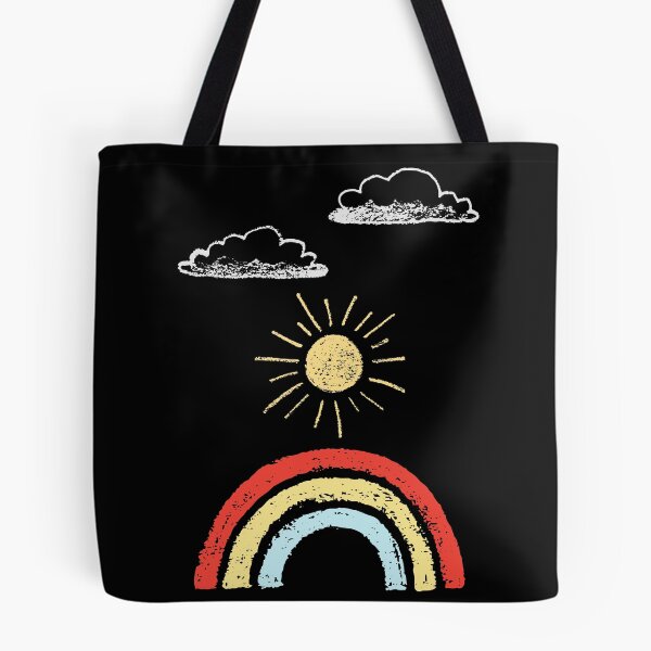 Item preview, retro rainbow sunset designed and sold by Peaceful Life Co.