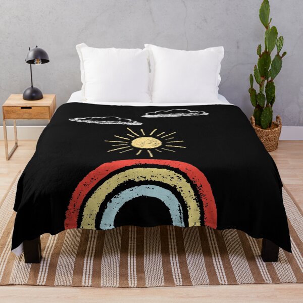Item preview, retro rainbow sunset designed and sold by Peaceful Life Co.