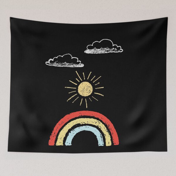 Item preview, retro rainbow sunset designed and sold by Peaceful Life Co.