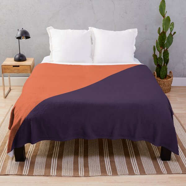 Item preview, minimalist color block diagonal orange and purple halloween designed and sold by neopop.