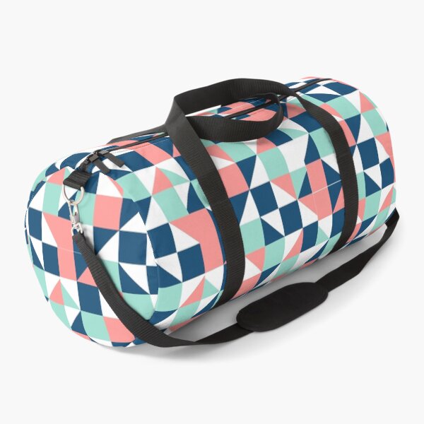 geometric abstract linear art colorful 2021 Duffle Bag